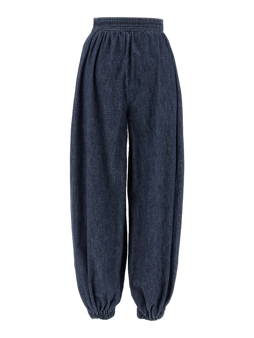 Blue Cotton Pants