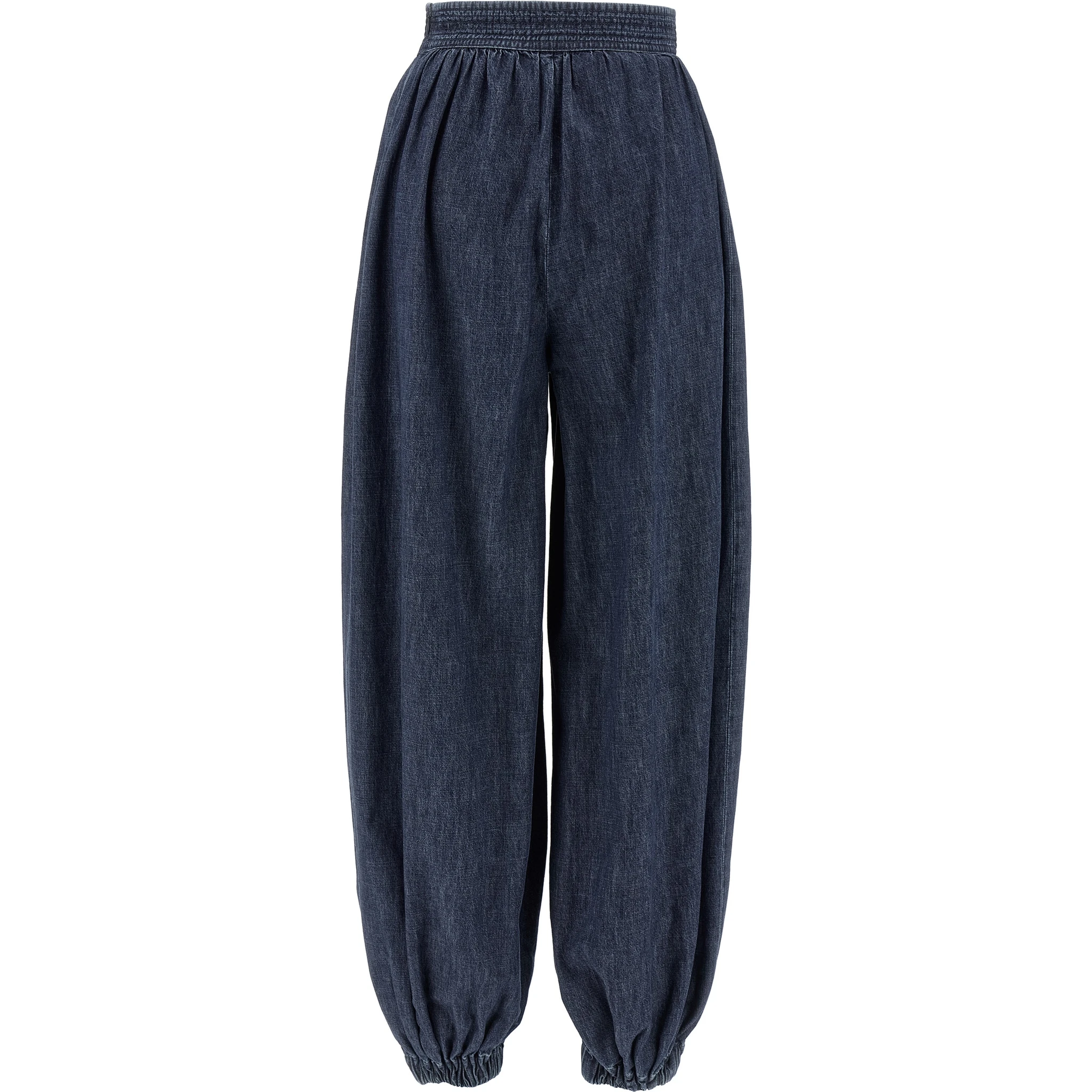 Blue Cotton Pants