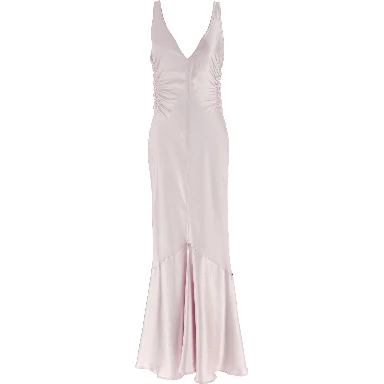 Multicolor Polyester Long Dress