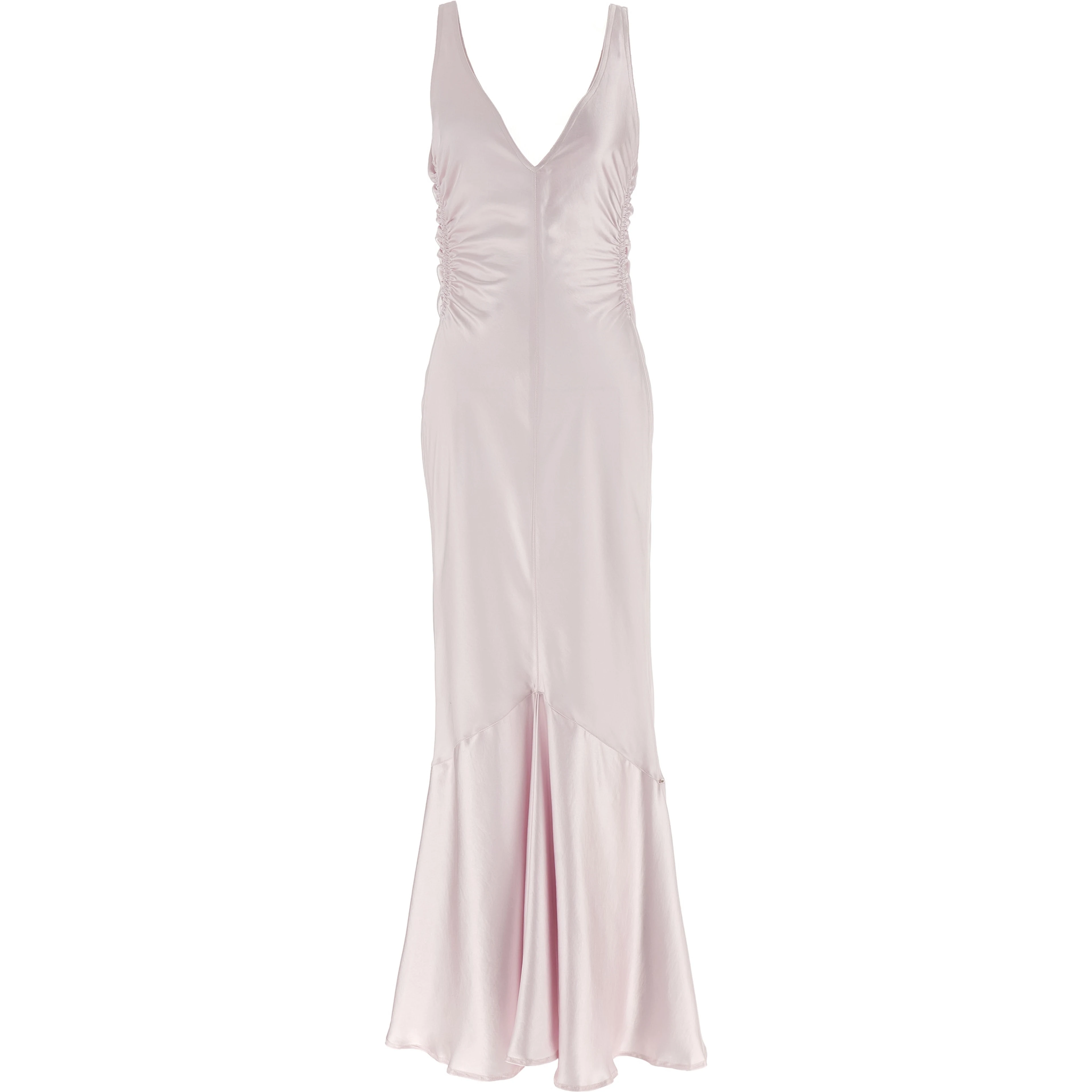 Multicolor Polyester Long Dress