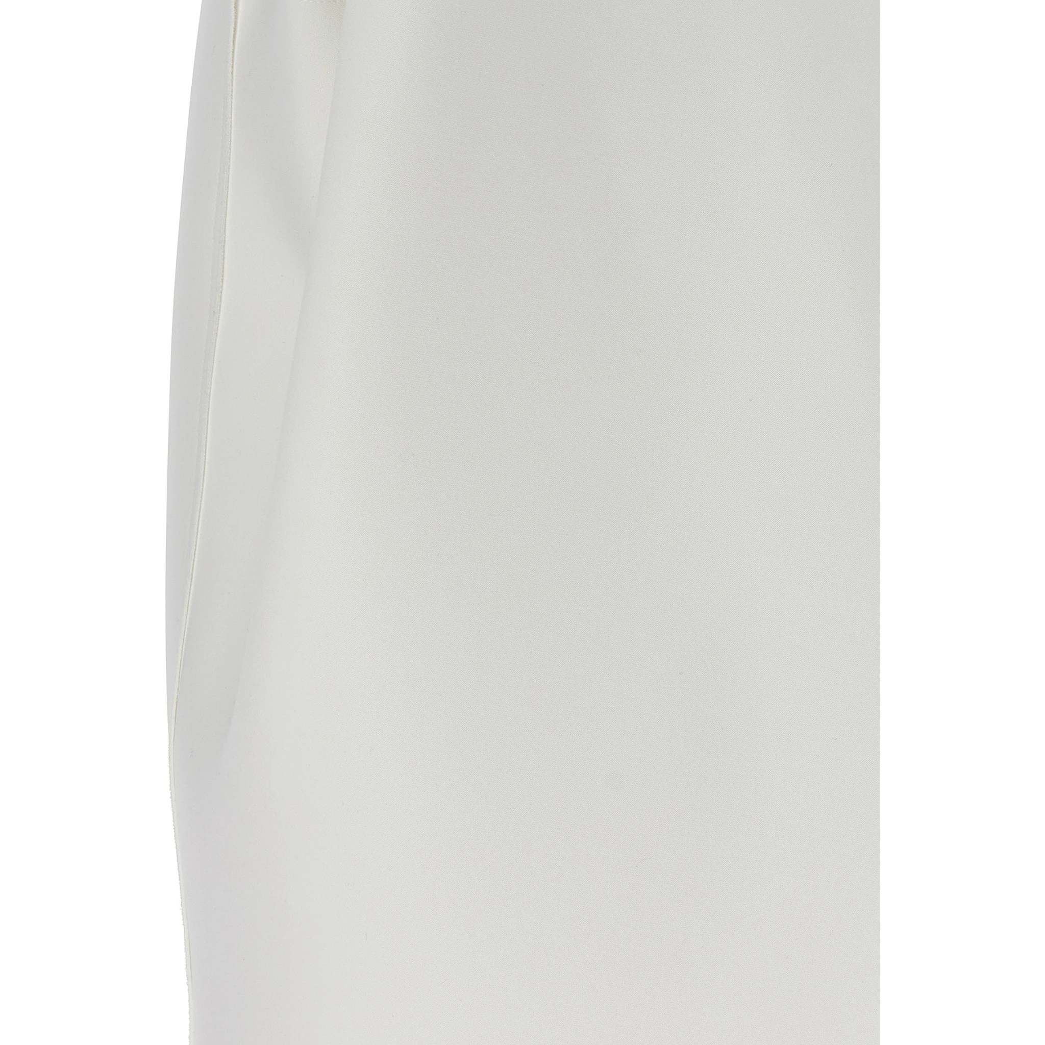 White Polyester Short Dress