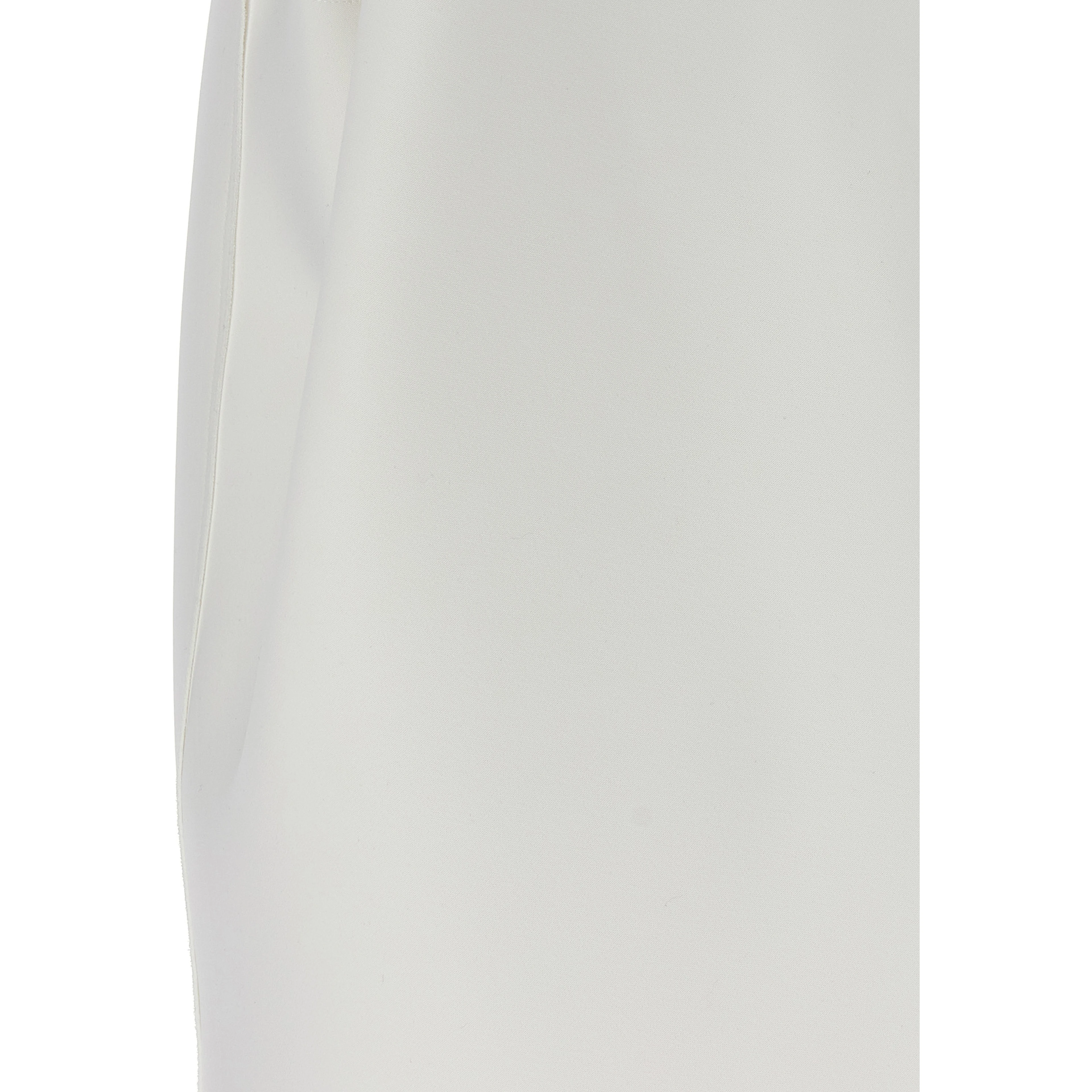 White Polyester Short Dress