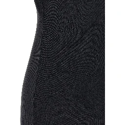Black Cotton Short Dress