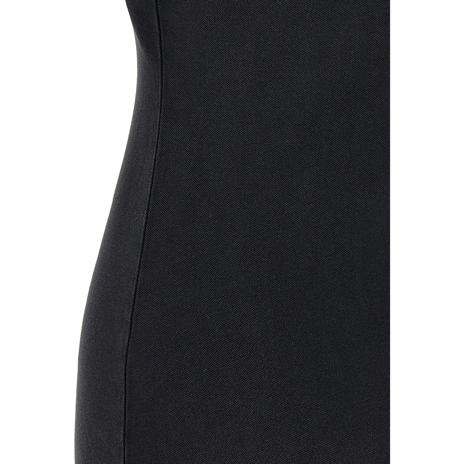 Black Cotton Short Dress