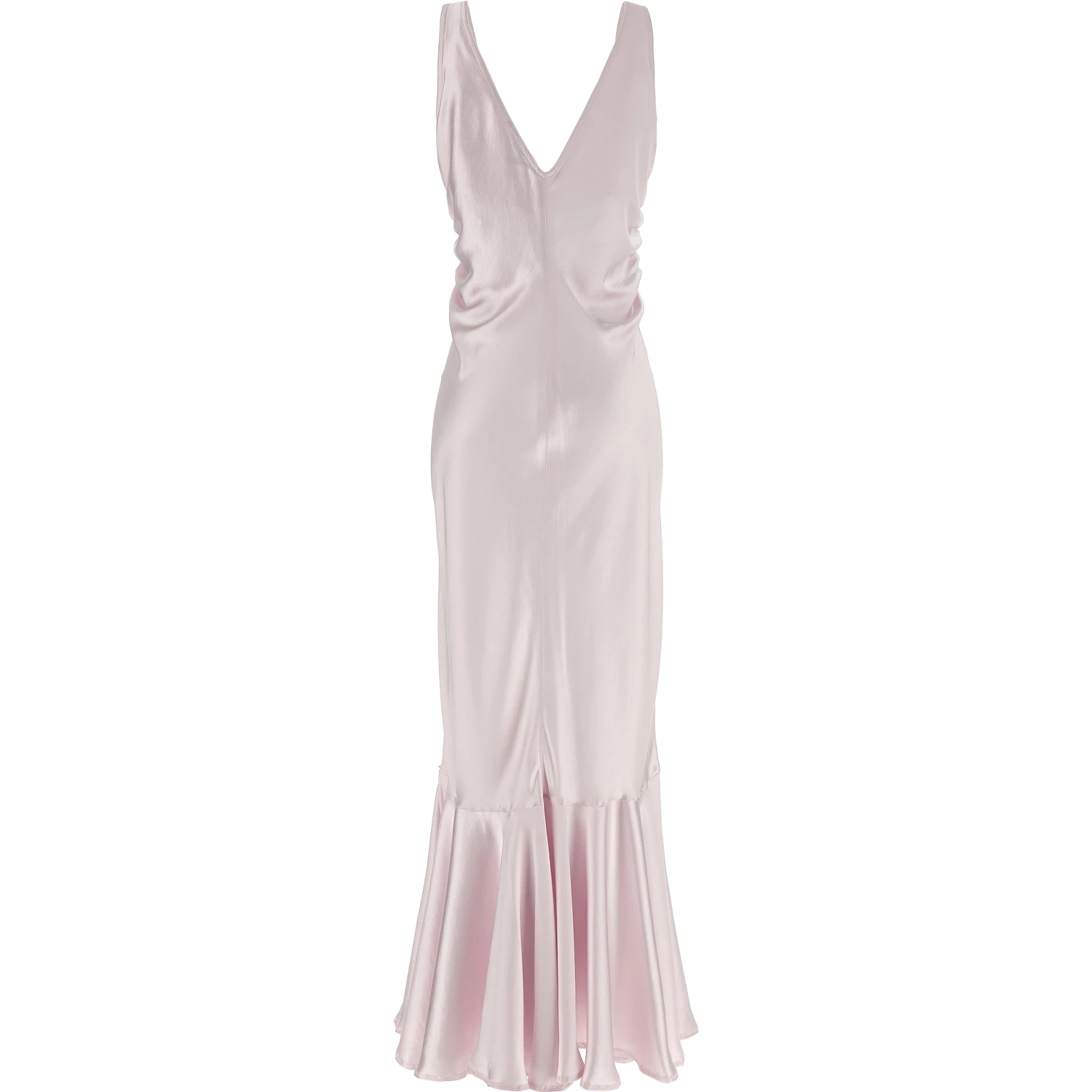 Multicolor Polyester Long Dress