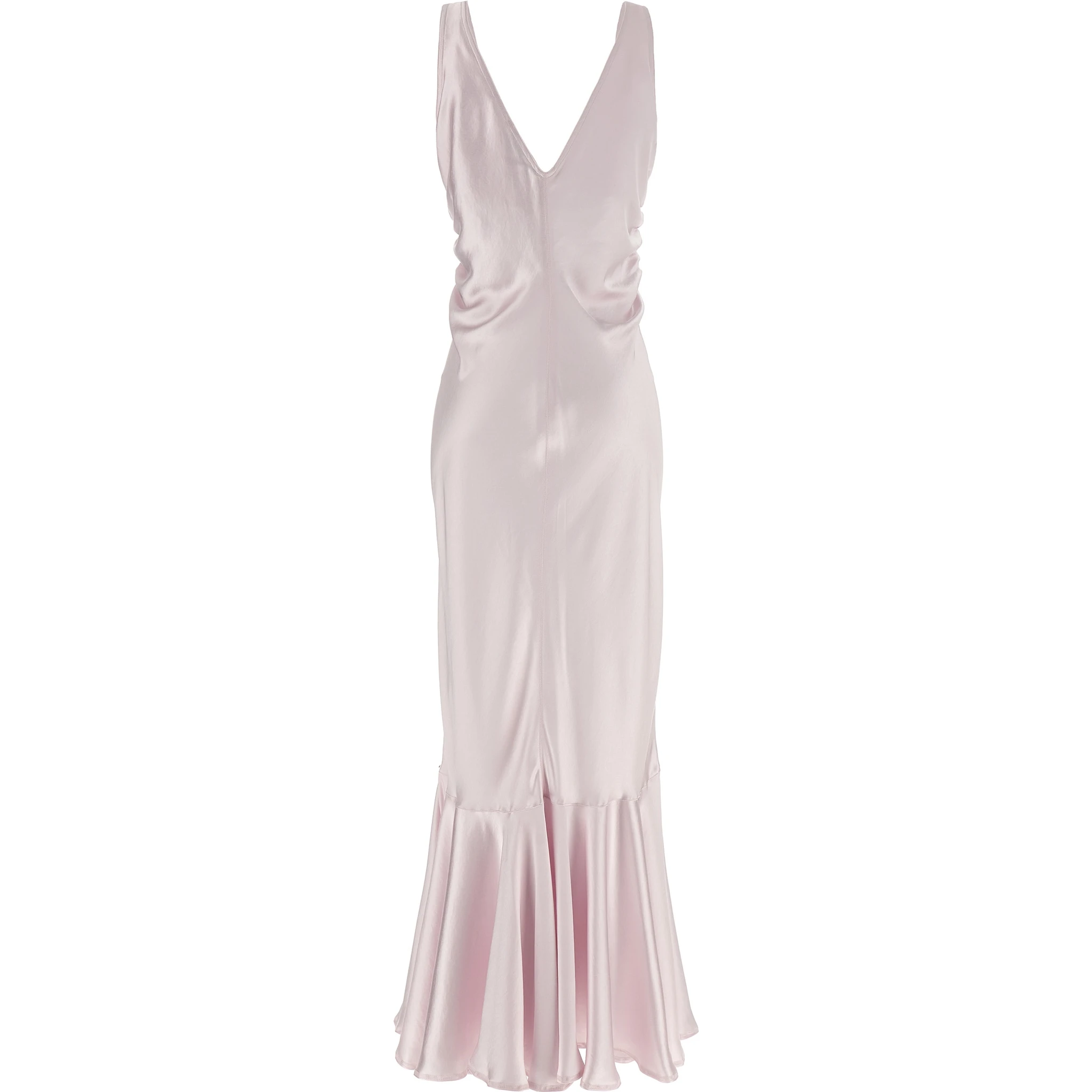 Multicolor Polyester Long Dress