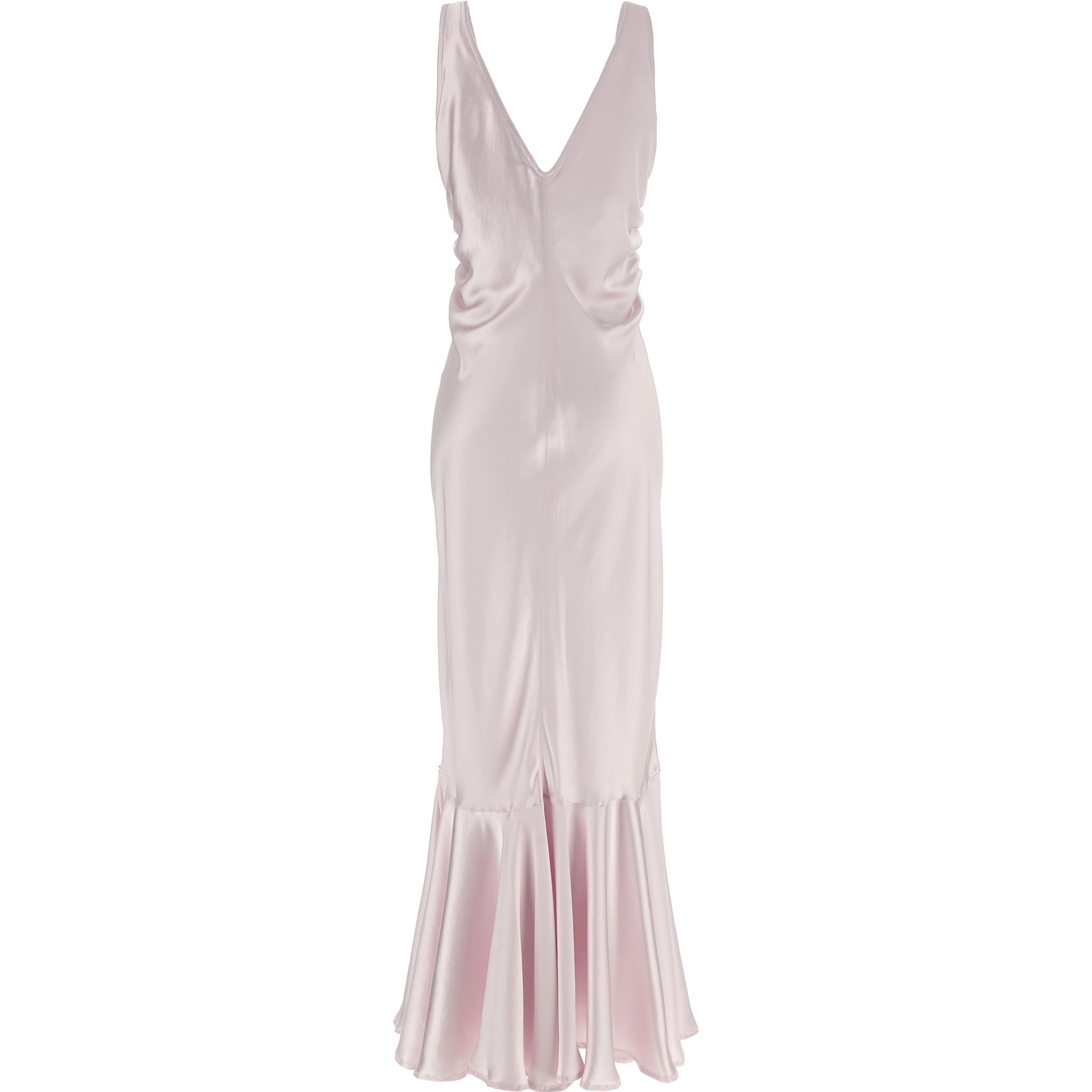 Multicolor Polyester Long Dress
