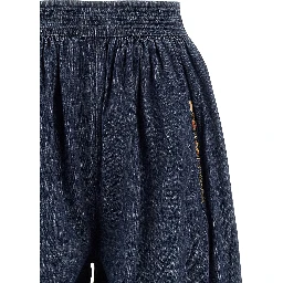 Blue Cotton Pants