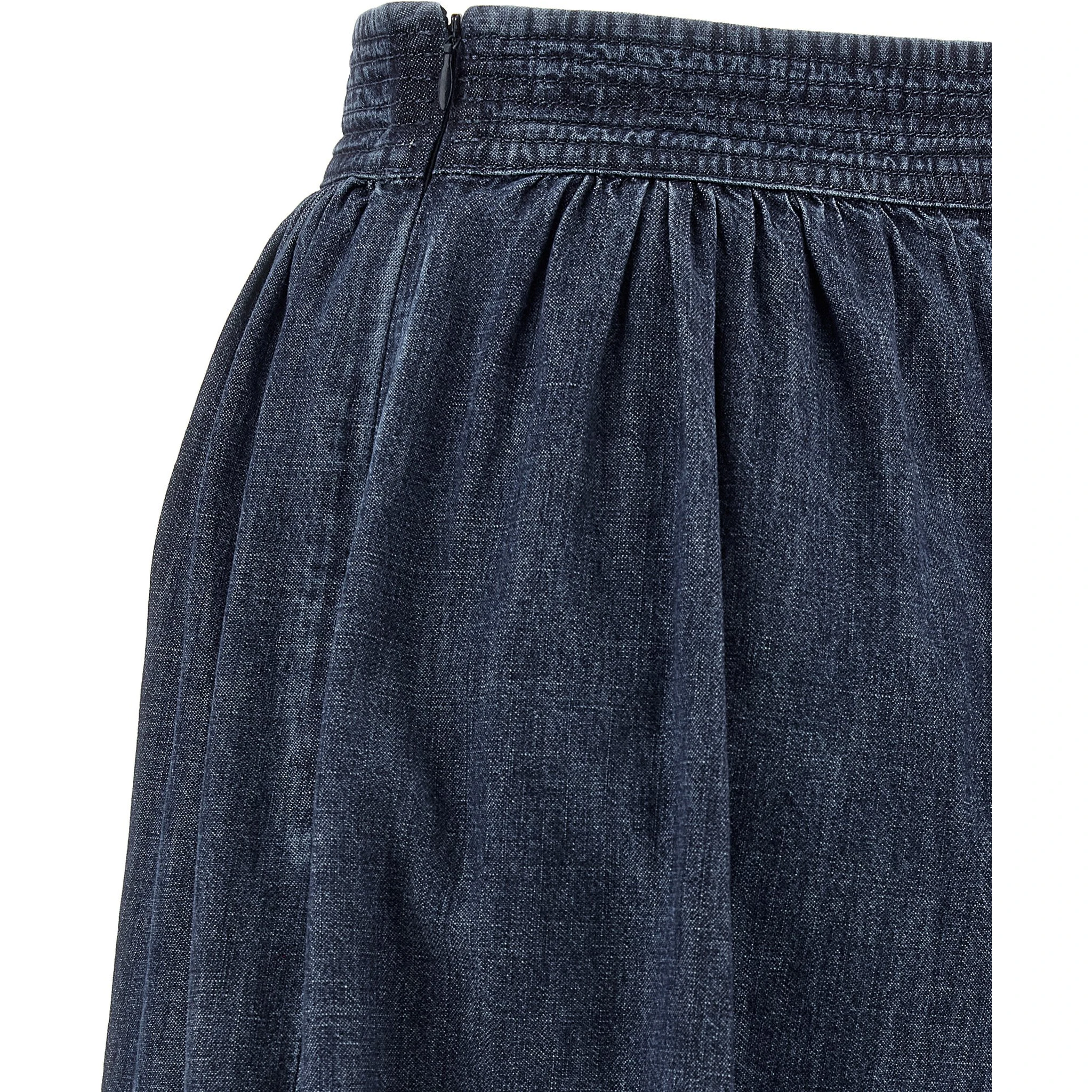 Blue Cotton Pants