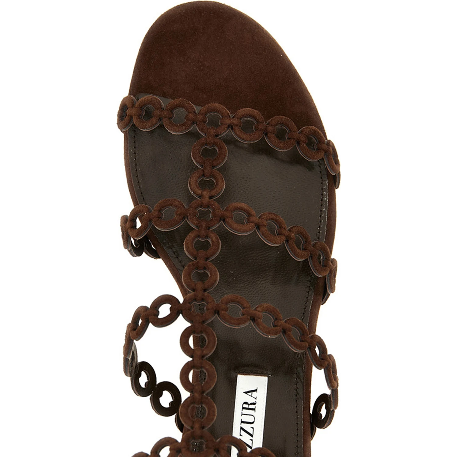 Brown Goatskin Flat Sandals