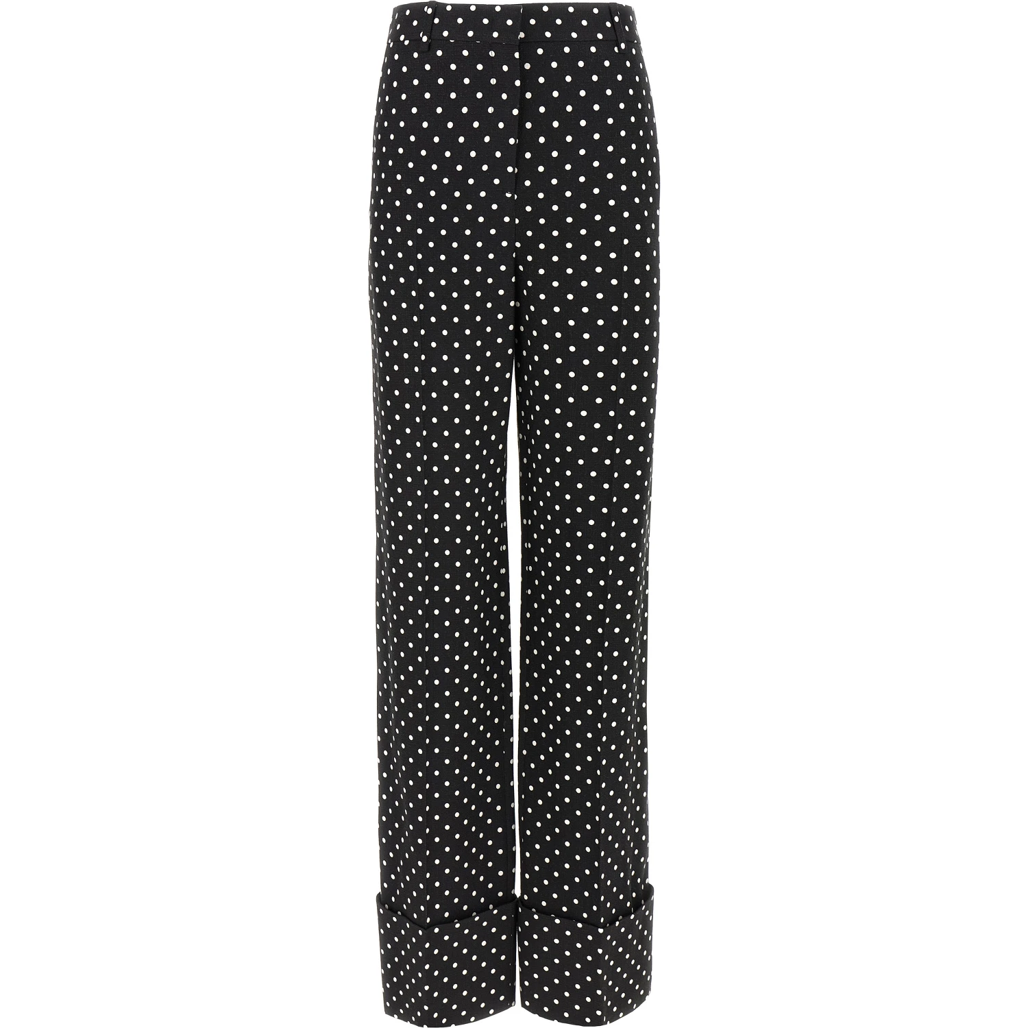 Bicolor Viscose Casual Pants