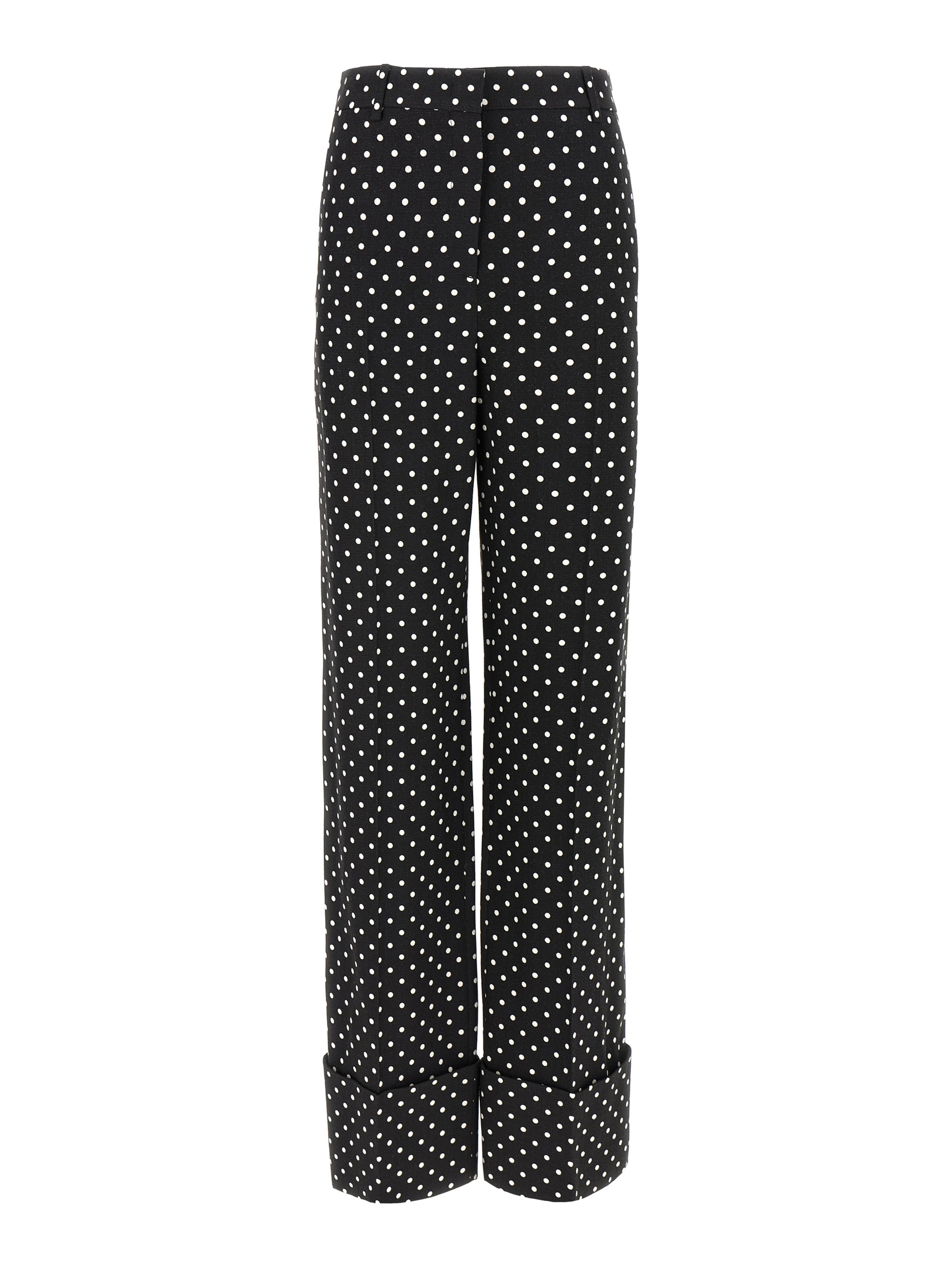 Bicolor Viscose Casual Pants
