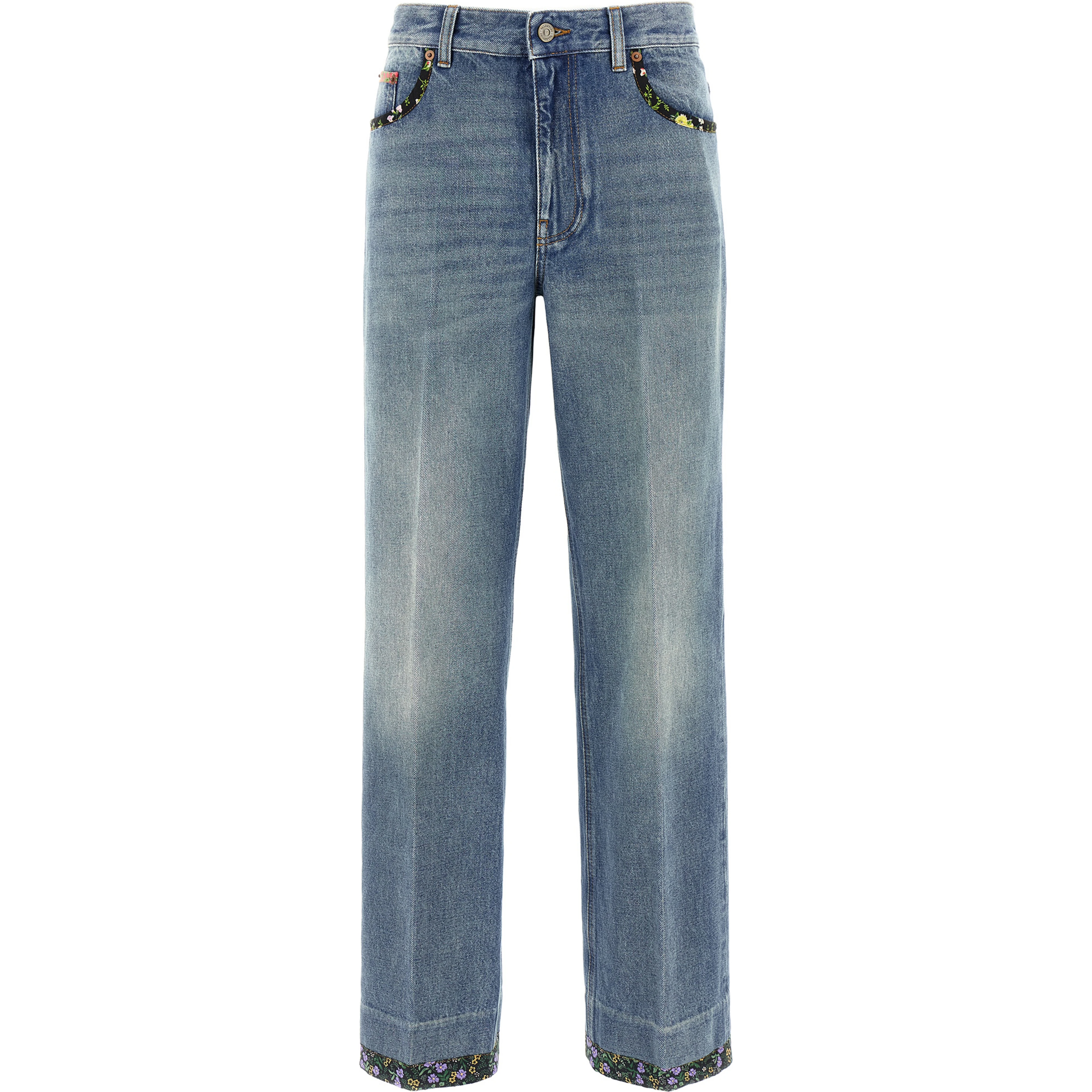 Blue Cotton Jeans Denim