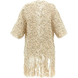 Beige Silk Cardigan