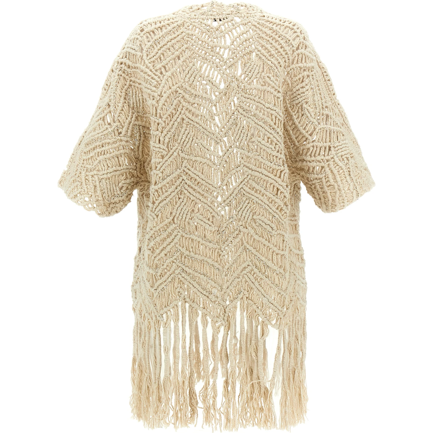 Beige Silk Cardigan