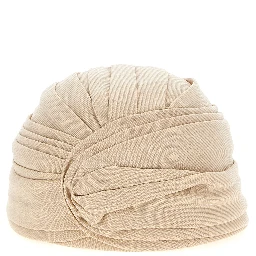 Beige Virgin Wool Hat