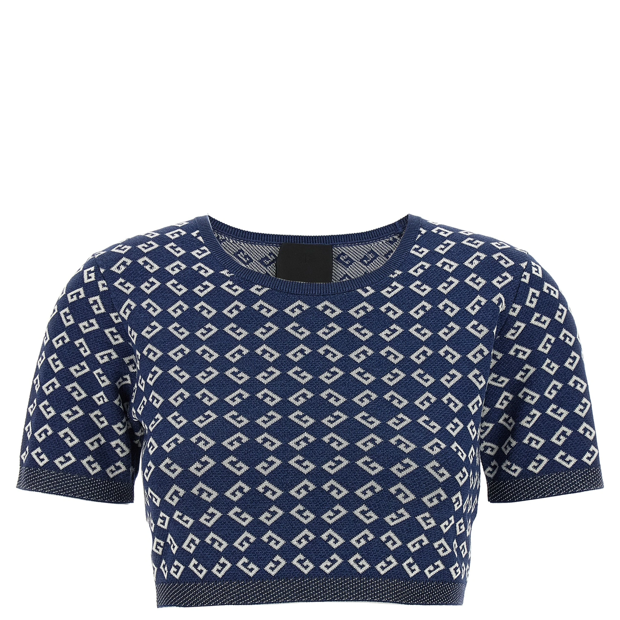 Blue Viscose T-Shirt