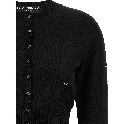 Black Viscose Cardigan