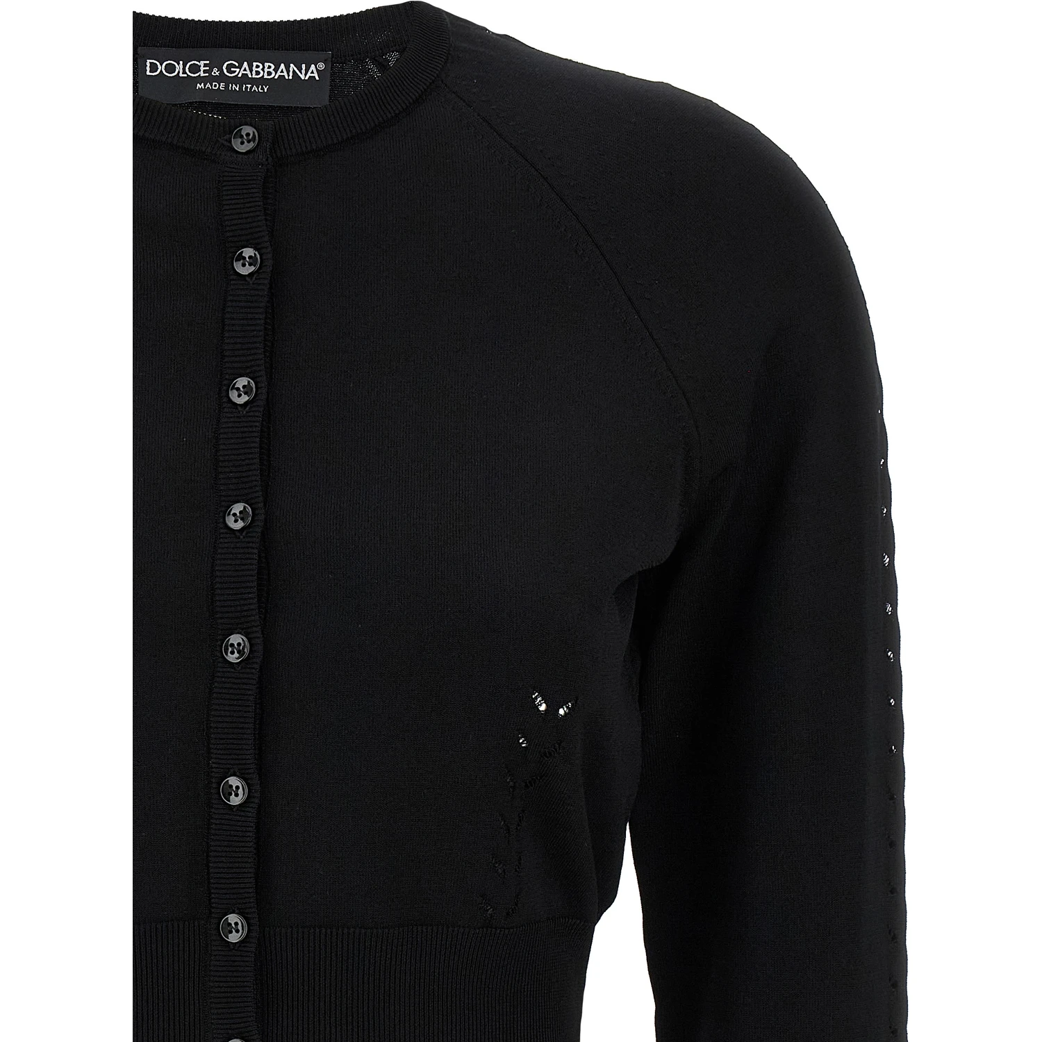 Black Viscose Cardigan