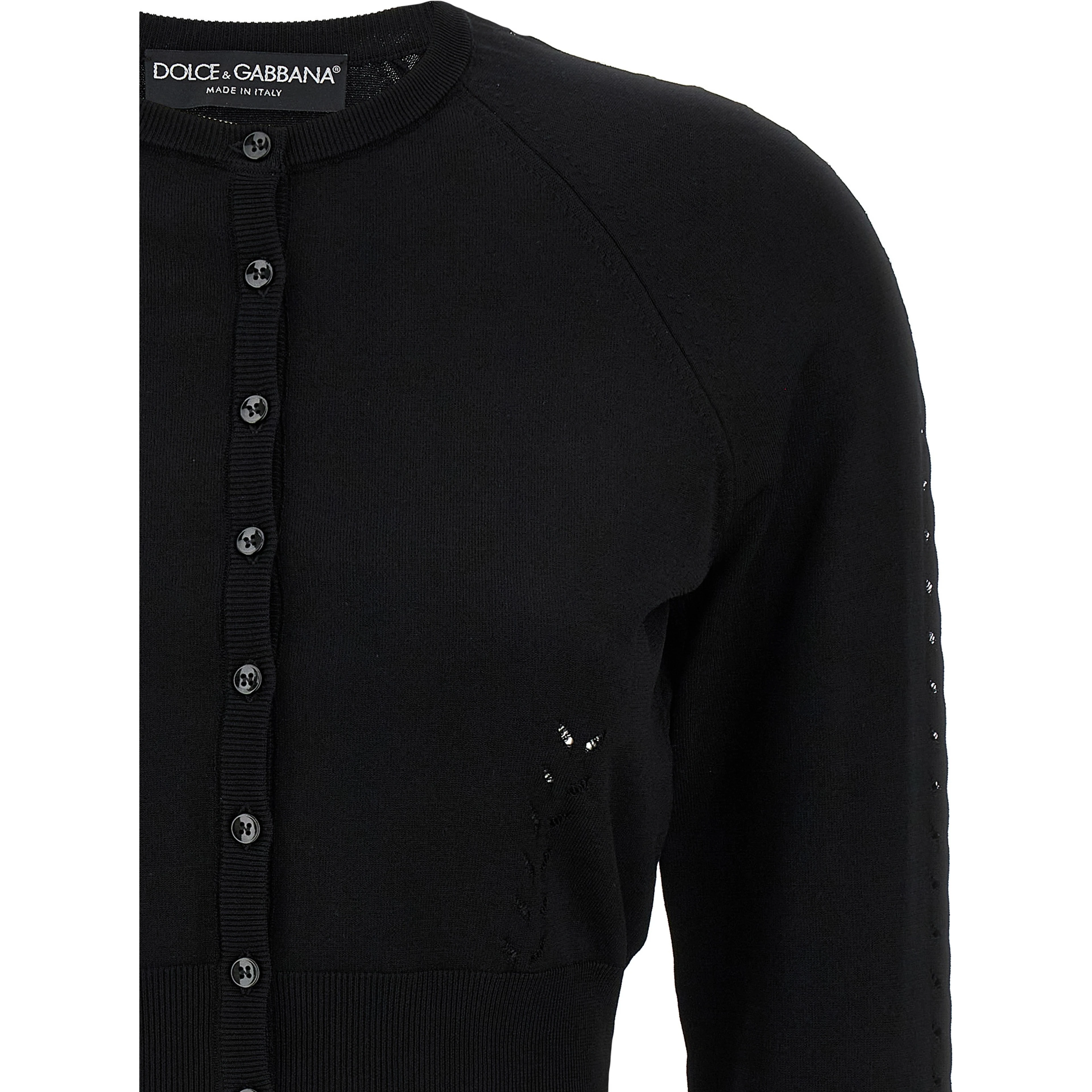 Black Viscose Cardigan