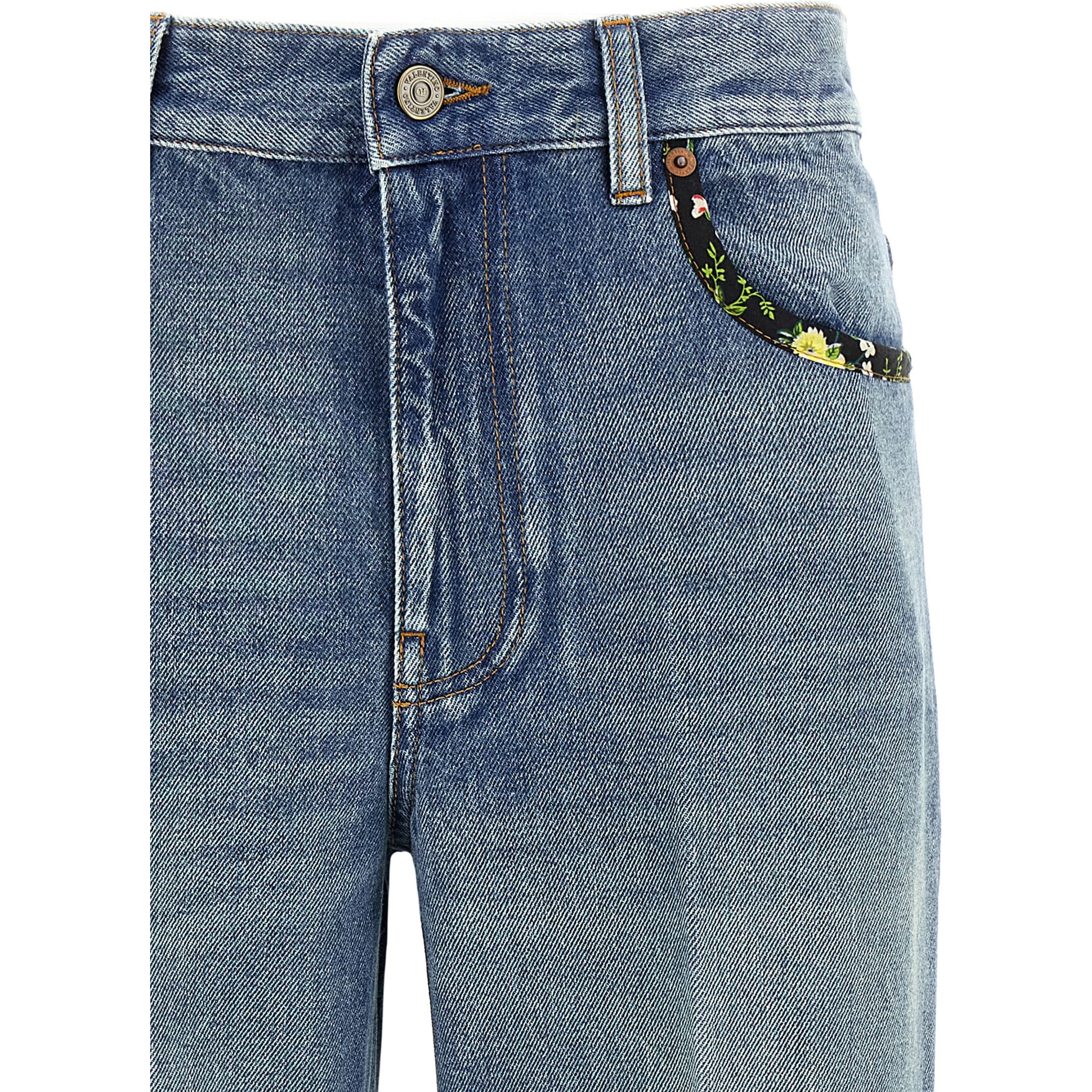 Blue Cotton Jeans Denim