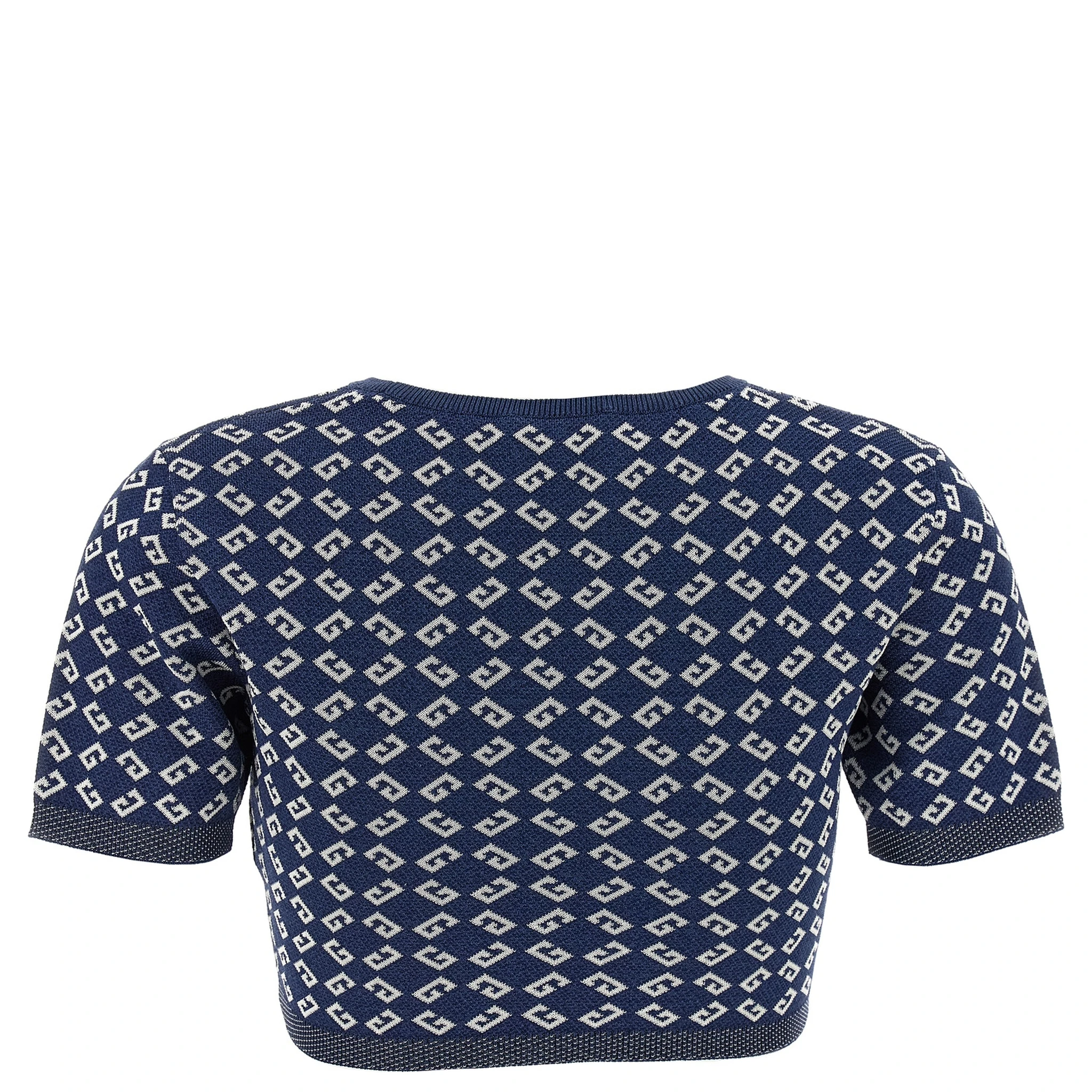 Blue Viscose T-Shirt