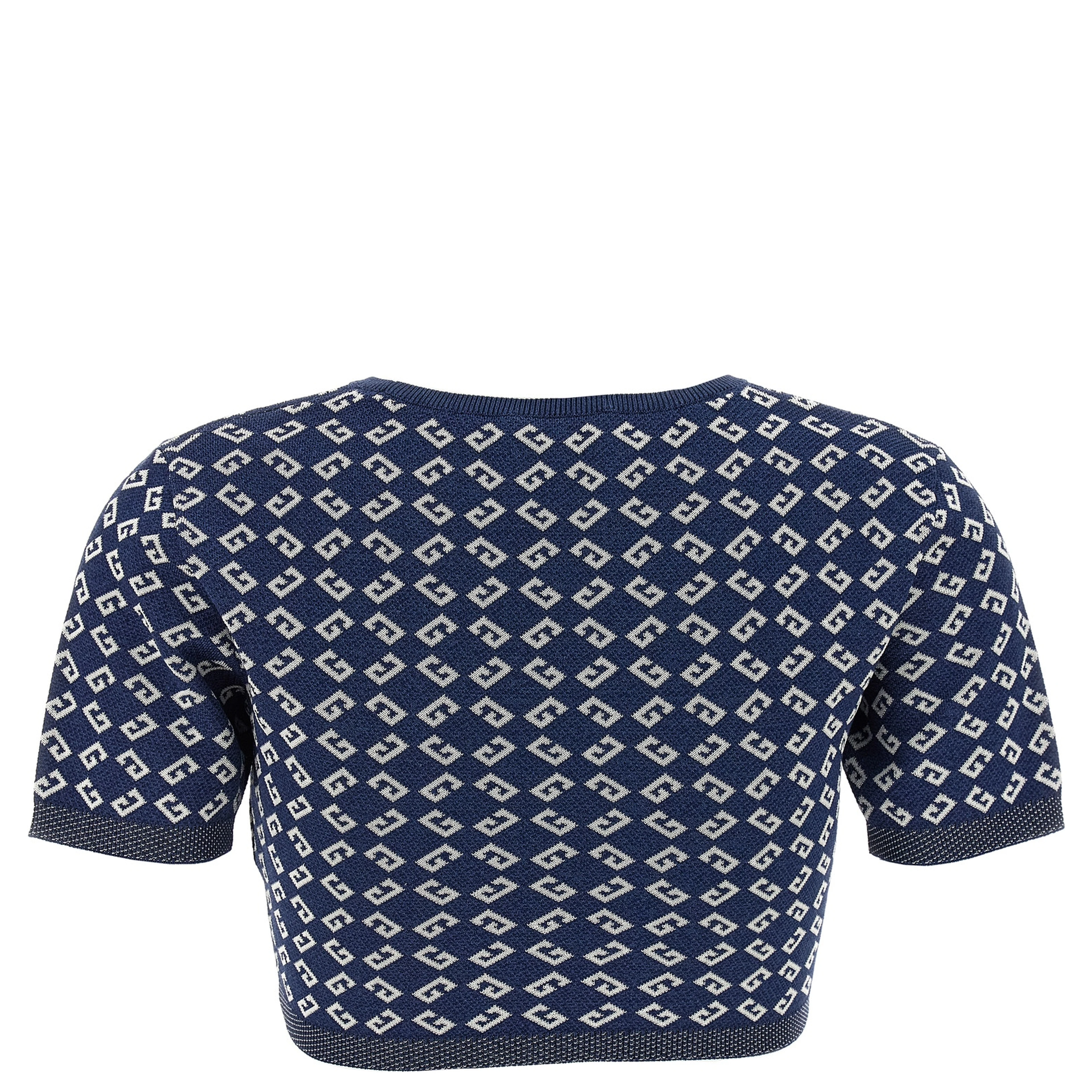 Blue Viscose T-Shirt