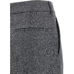 Gray Virgin Wool Dress Pants