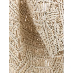 Beige Silk Cardigan