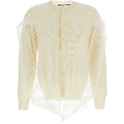 White Wool Cardigan