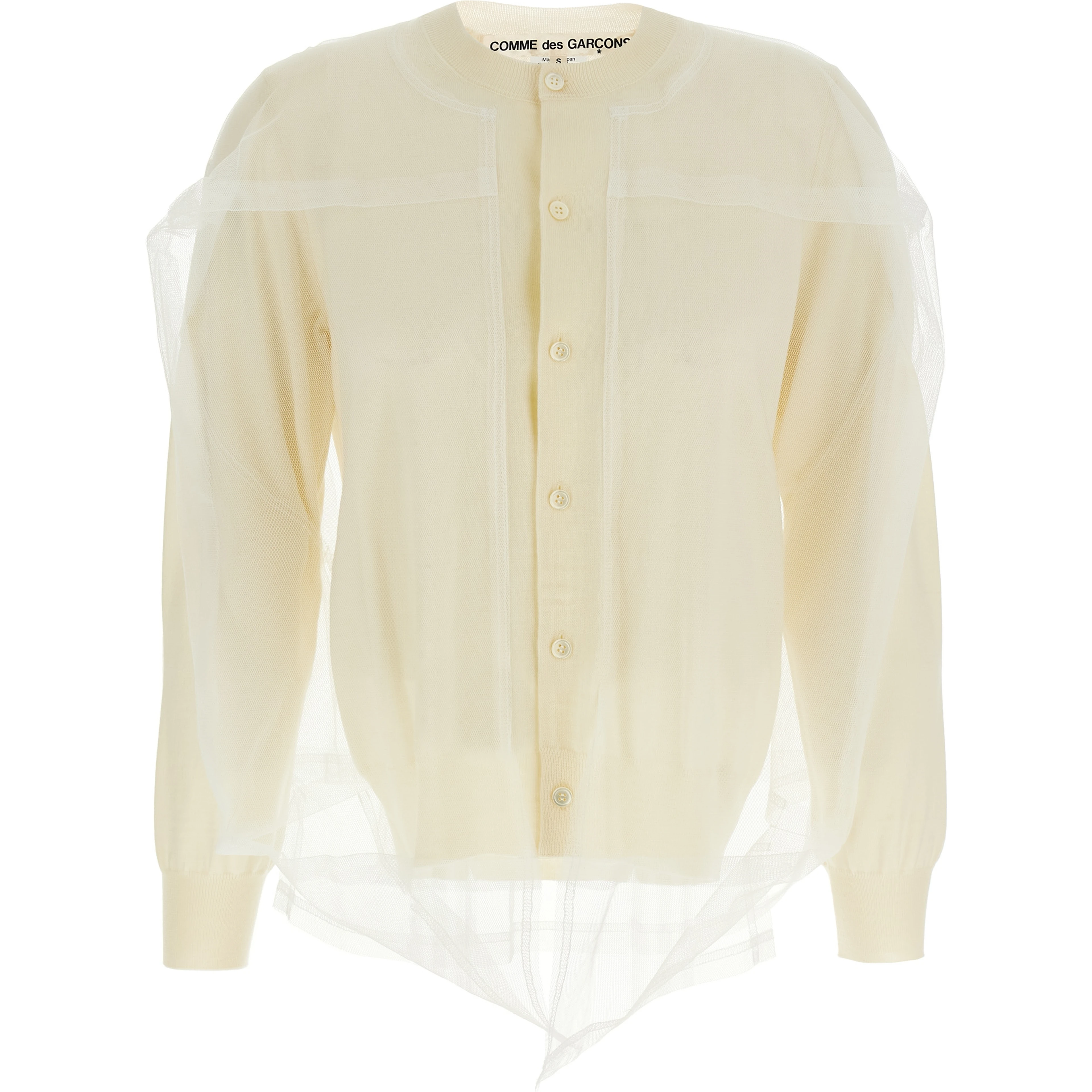 White Wool Cardigan