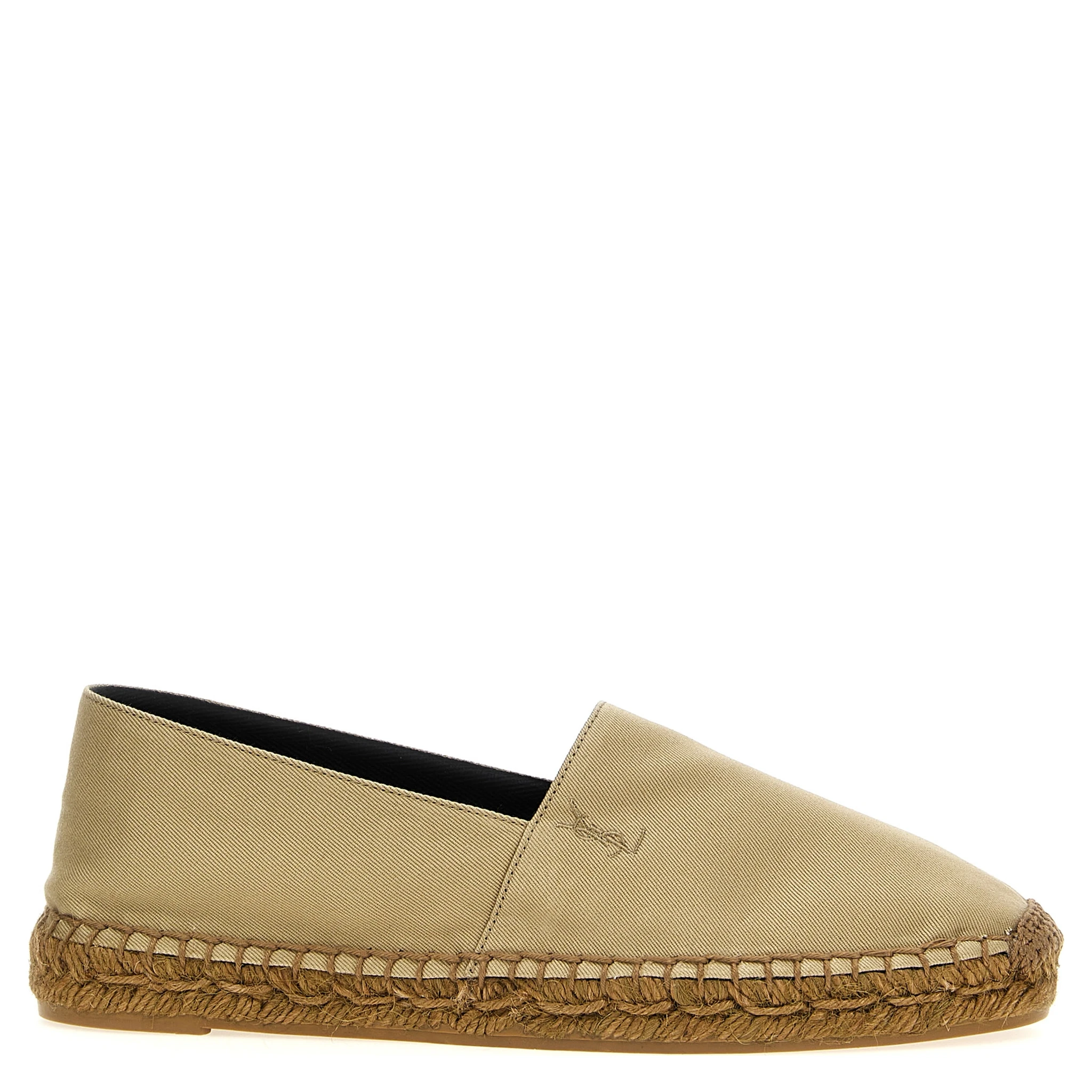 Beige Cotton Espadrilles