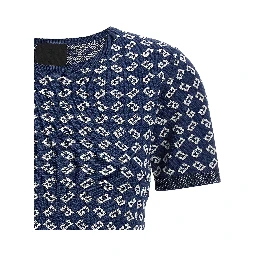 Blue Viscose T-Shirt