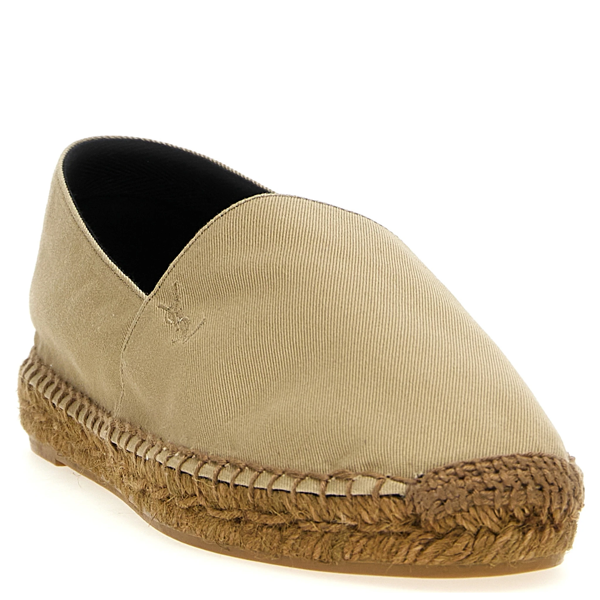 Beige Cotton Espadrilles