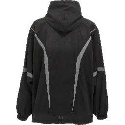 Black Polyester Shell Jacket