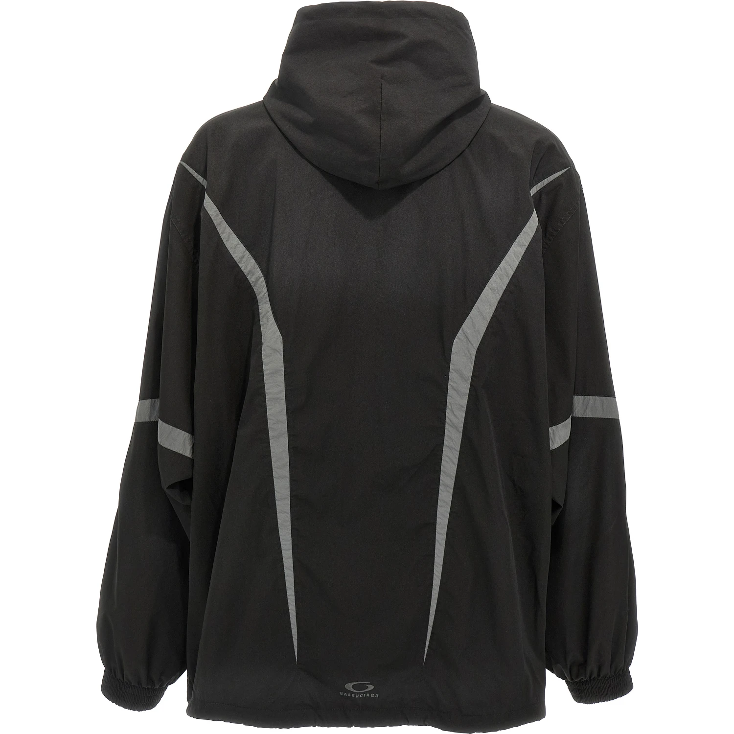Black Polyester Shell Jacket