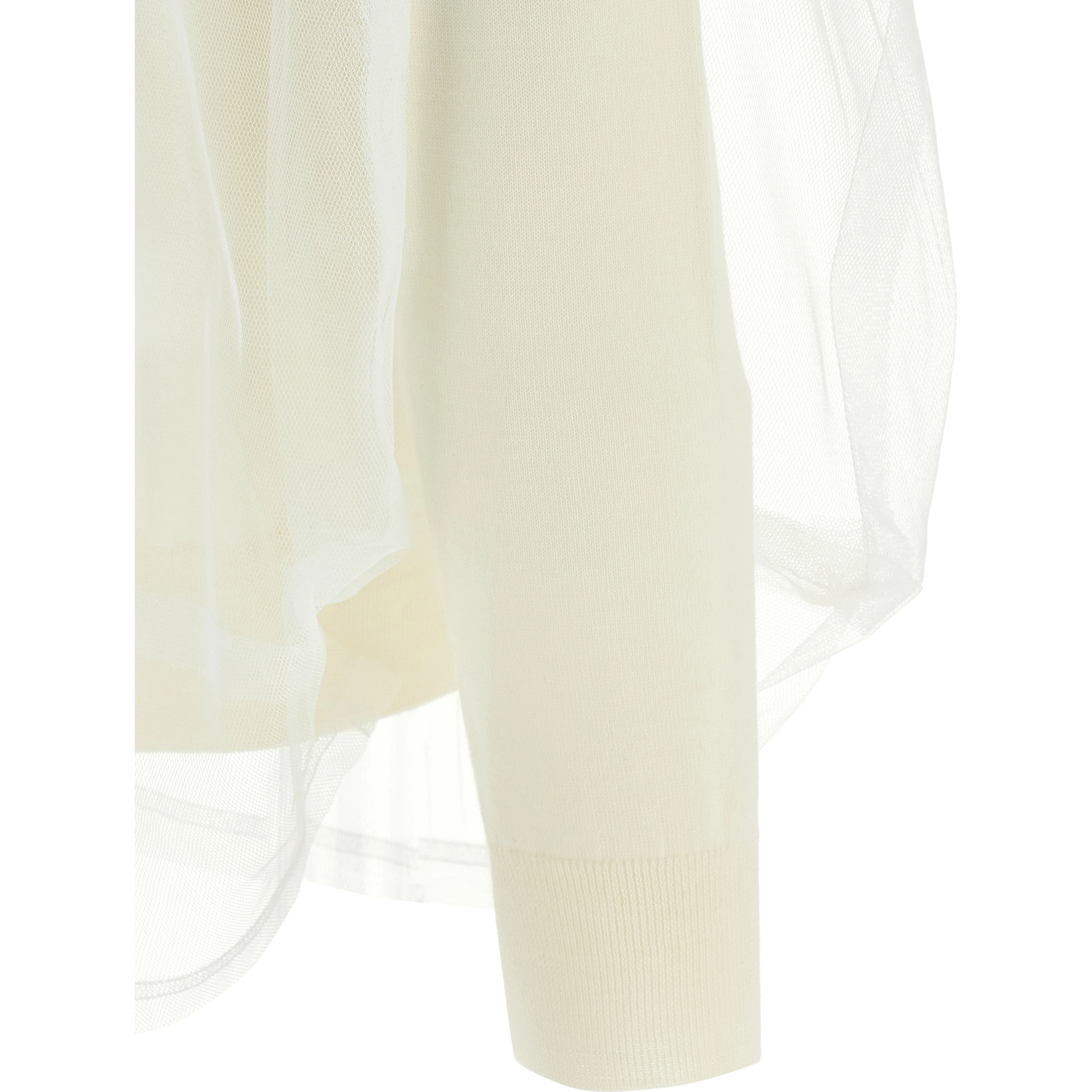 White Wool Cardigan