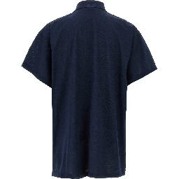 Blue Cotton Polo Shirt