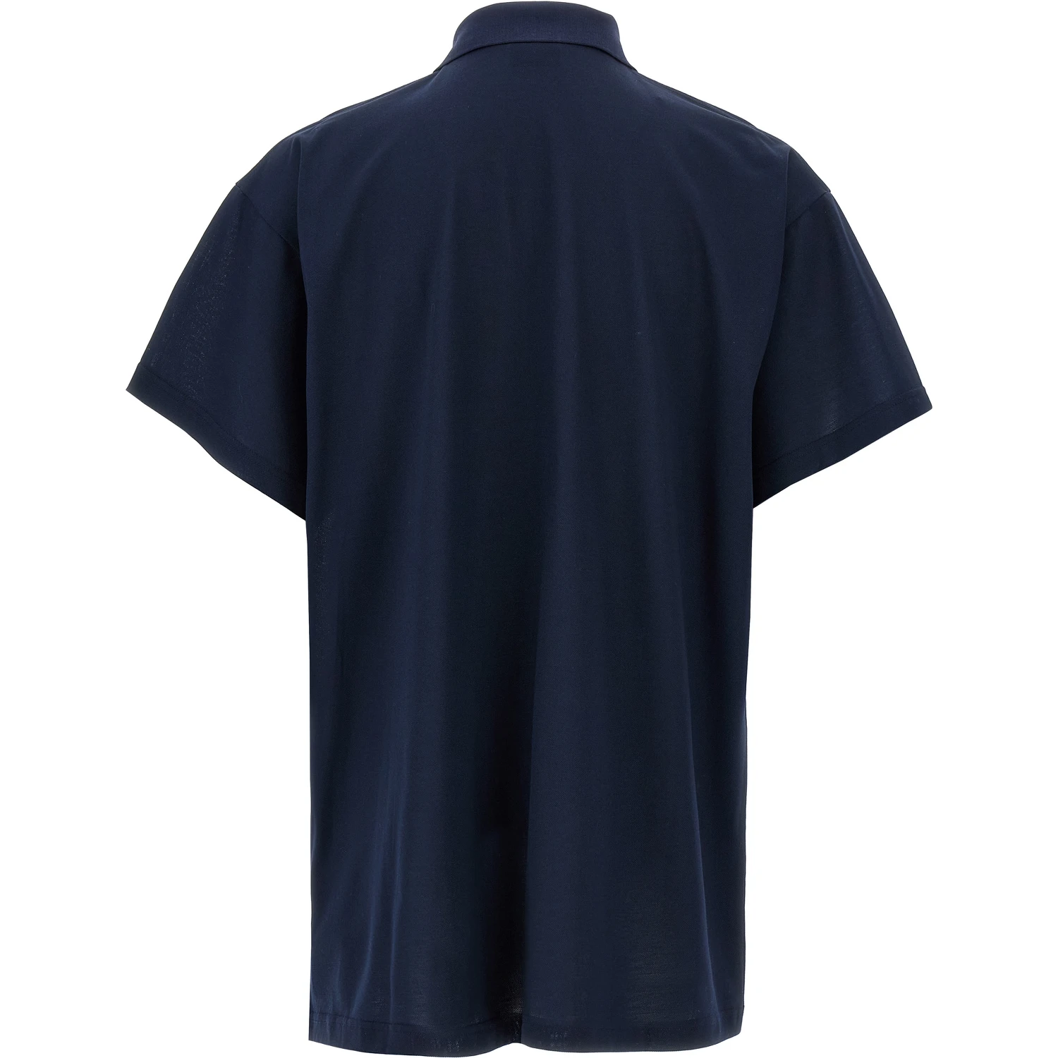 Blue Cotton Polo Shirt
