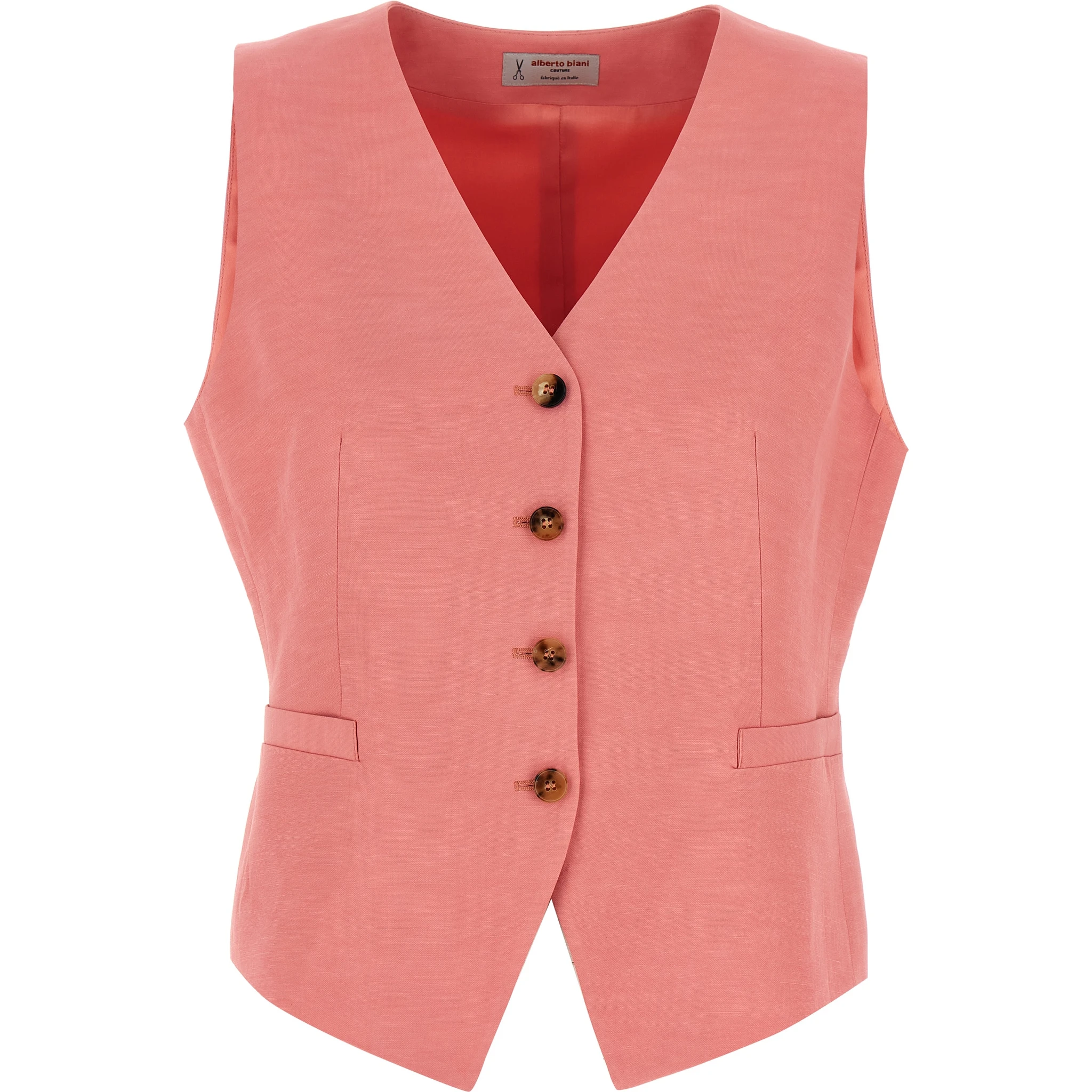Multicolor Viscose Sleeveless Jacket