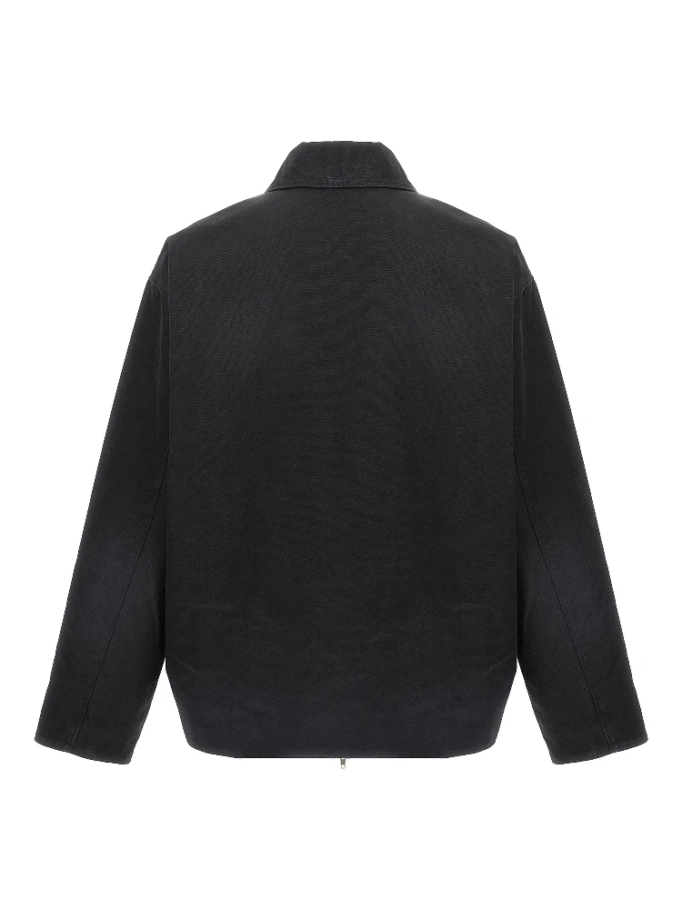 Black Cotton Full-Length Jacket alternative