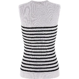 Bicolor Wool Sleeveles T-Shirt