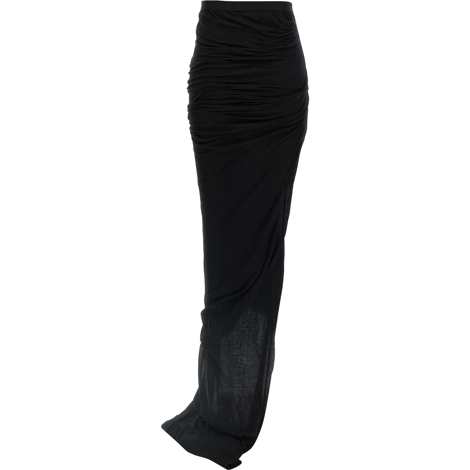 Black Cotton Mini Skirt