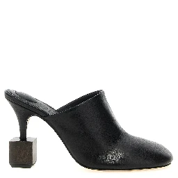 Black Lamb Leather High Heel Pumps