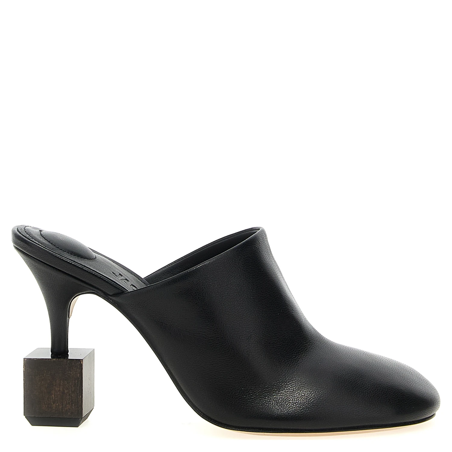Black Lamb Leather High Heel Pumps
