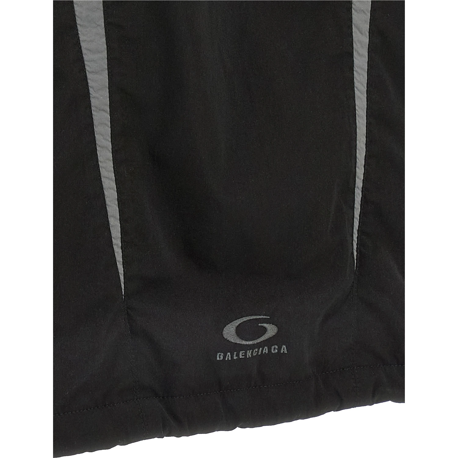 Black Polyester Shell Jacket