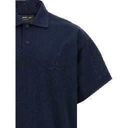 Blue Cotton Polo Shirt