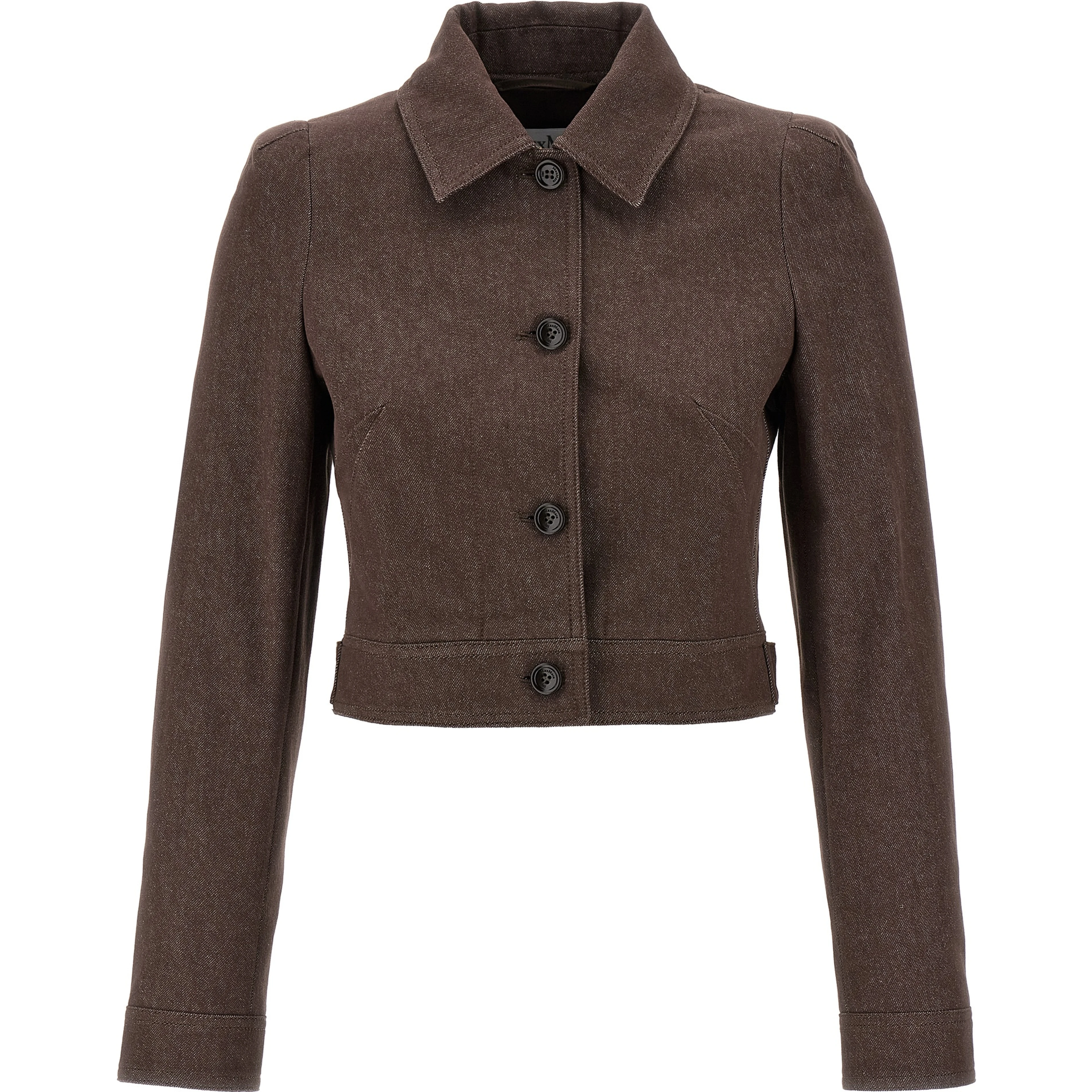 Brown Cotton Blazer