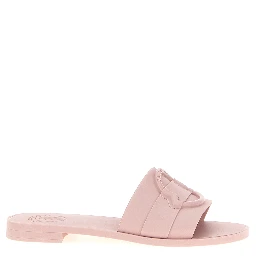 Multicolor Elastane Slides