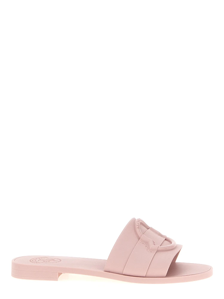 Multicolor Elastane Slides